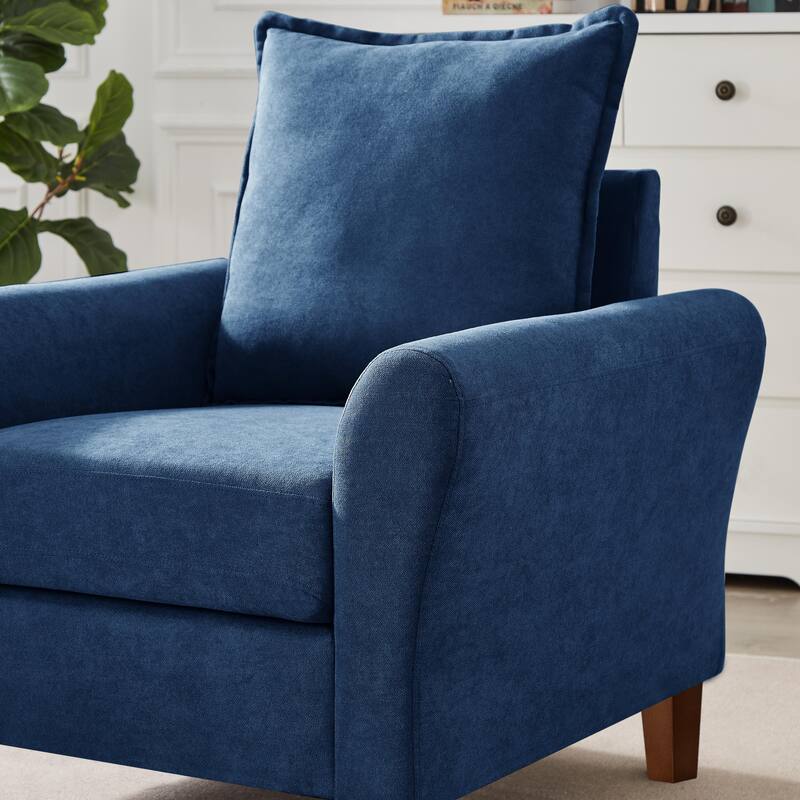 Modern Accent Chair Comfy Upholstered Armchair for Living Room