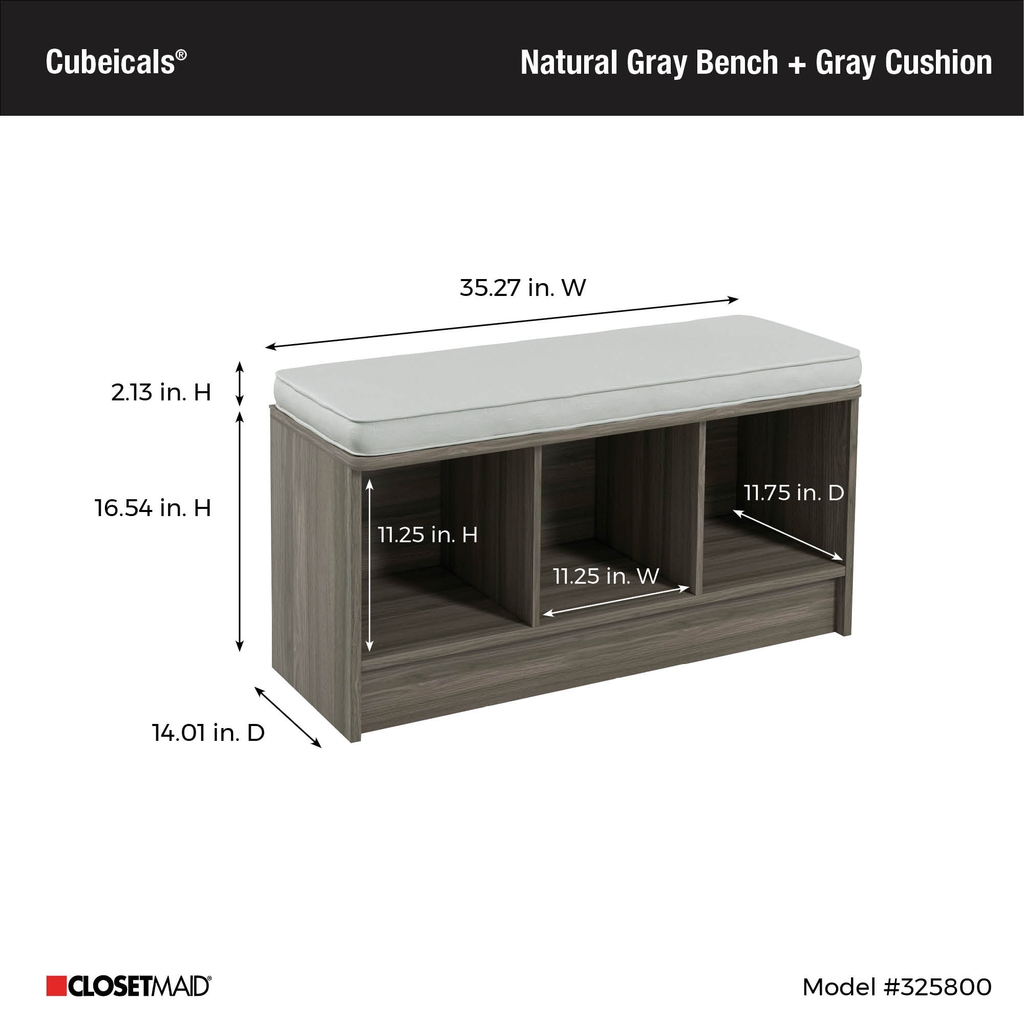 Closetmaid Cube Bench safewindows