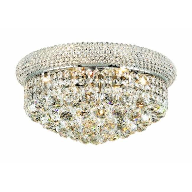 Elegant Lighting V1800F16/RC Primo 8 Light 16" Wide Flush Mount - Chrome