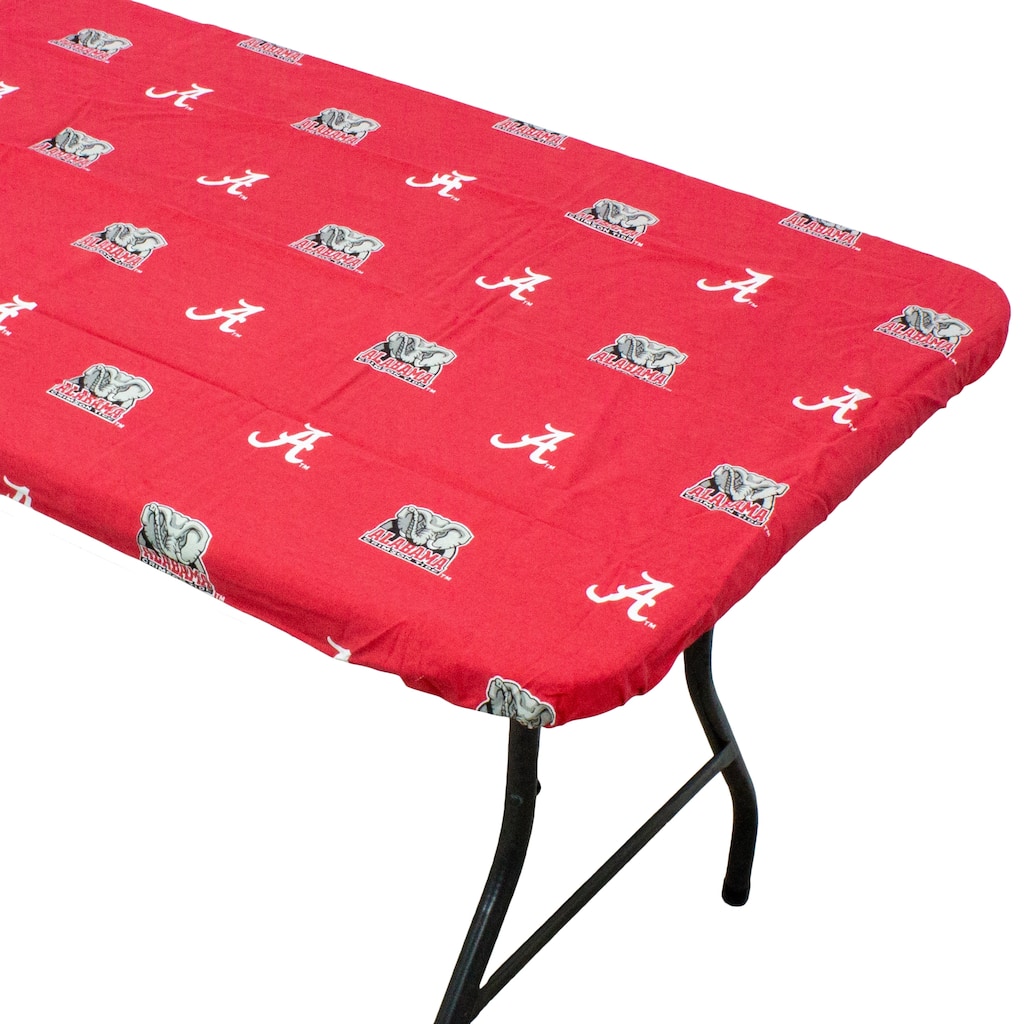 Alabama Crimson Tide Tailgate Fitted Tablecloth, 33" x 33", Card Table