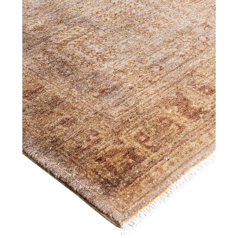 Overdyed One-of-a-Kind Hand-Knotted Runner Rug - Beige - 2' 7" x 7' 9"