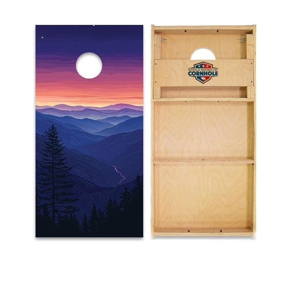 slide 2 of 6, Great Smoky Mountains National Park Regulation 2x4 Cornhole Board Set All-Weather - Include Carrying Case