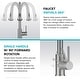 preview thumbnail 83 of 106, KRAUS Bolden 2-Function Single Handle Pulldown Kitchen Faucet