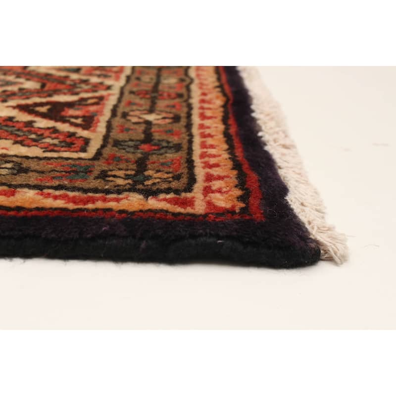 ECARPETGALLERY Hand-knotted Andelz Navy Wool Rug - 4'11 x 9'8