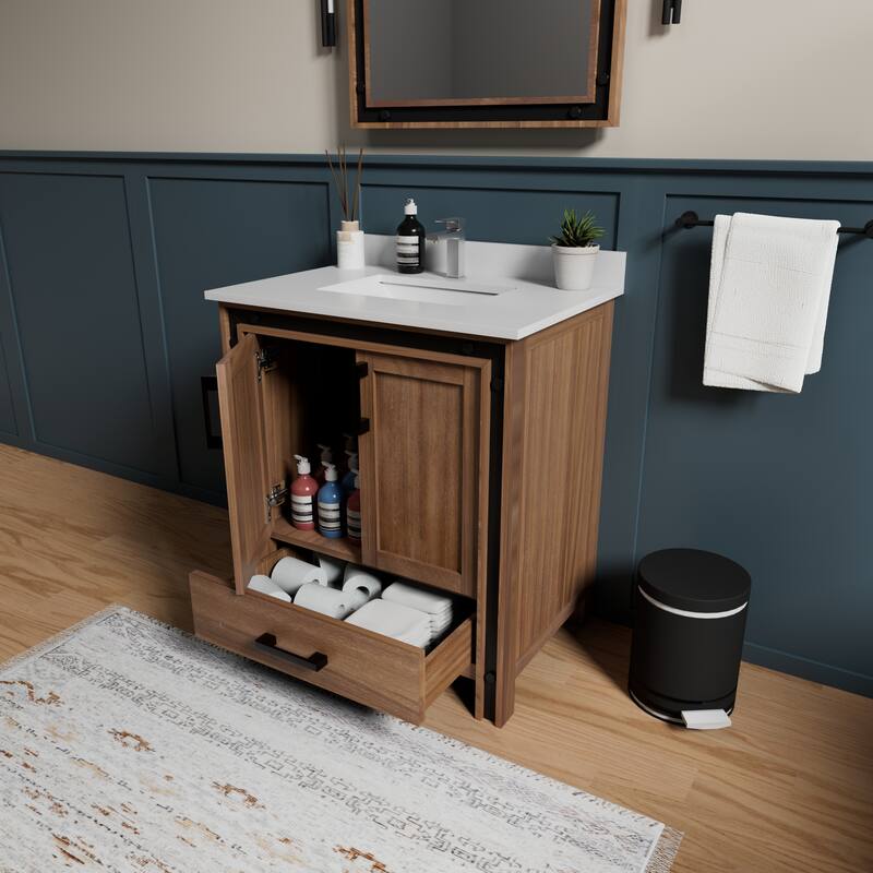 Ziva Bath Vanity No Top and Mirror