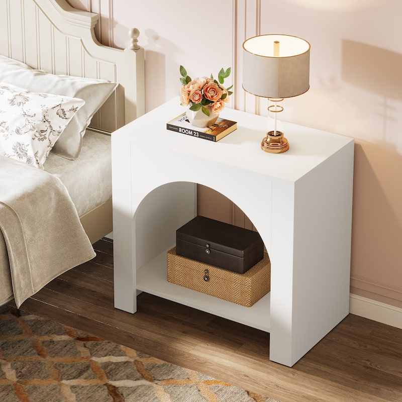 Farmhouse Night Stand Bedside Table for Bedroom Home Living Room