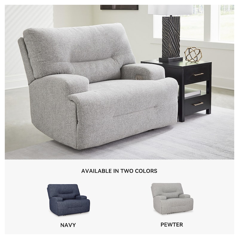 Signature Design by Ashley Acklen Place Wide Seat Power Recliner