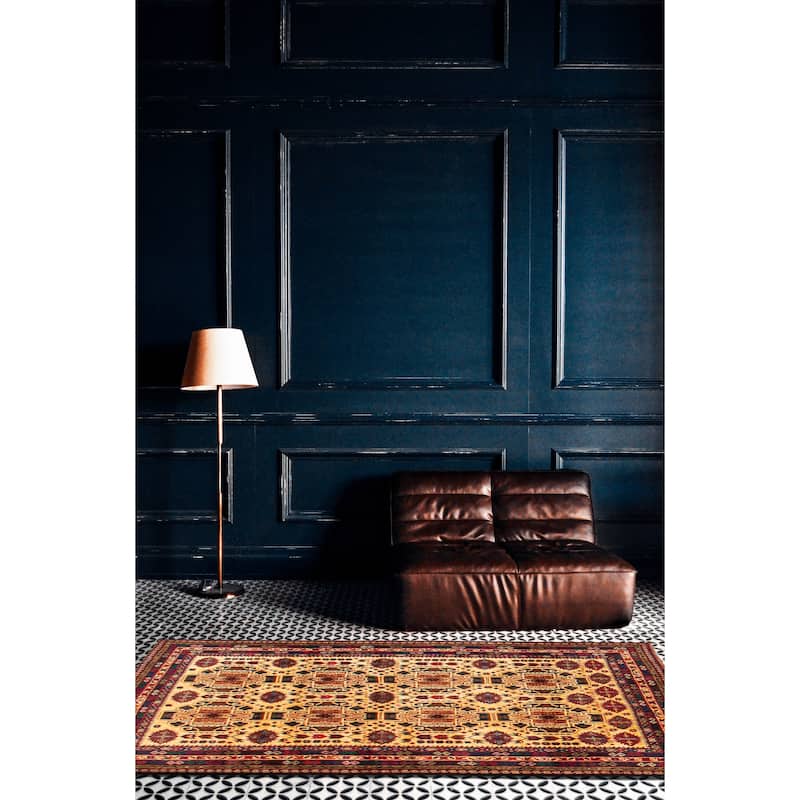 Teimani Ivory Rug 3'10" x 5'11" - 3'10 x 5'11
