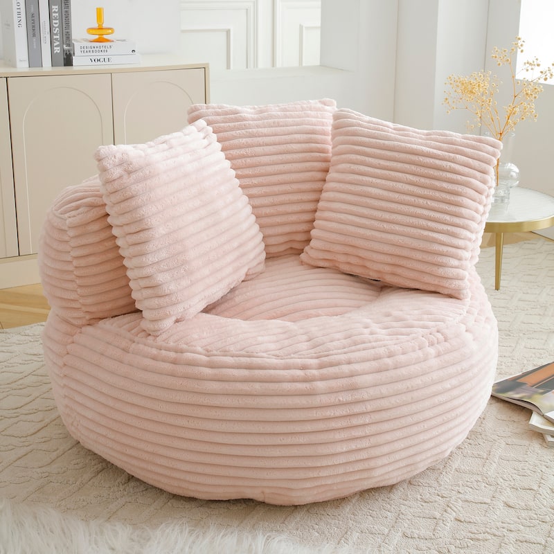 Fabric Large Chair Accent Sofa Lounge Floor Sofa
