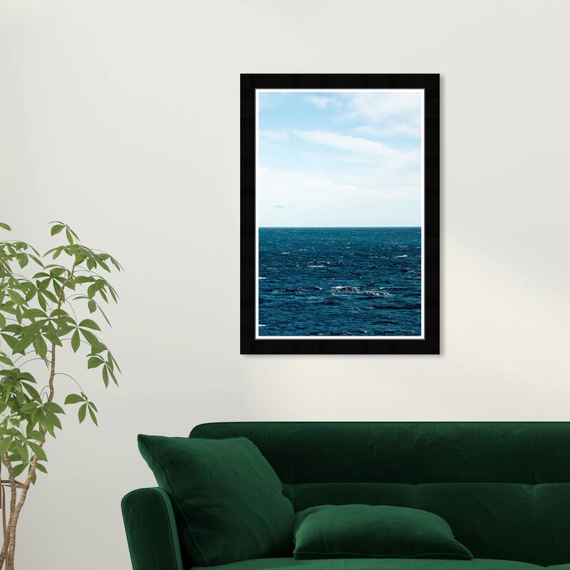 Wynwood Studio Prints Nautical and Coastal Pacific Sea Life I Blue and Nautical & Coastal Wall Art Canvas Print - Black