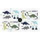 preview thumbnail 4 of 2, Sweet Jojo Designs Blue and Green Mod Dinosaur Collection Peel and Stick Wall Decal Stickers Art Nursery Decor (Set of 4)