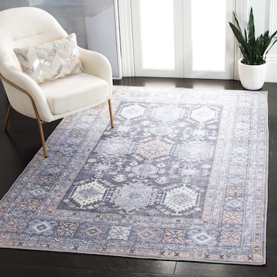 SAFAVIEH Serapi Machine Washable Zelda Shabby Chic Distressed Rug