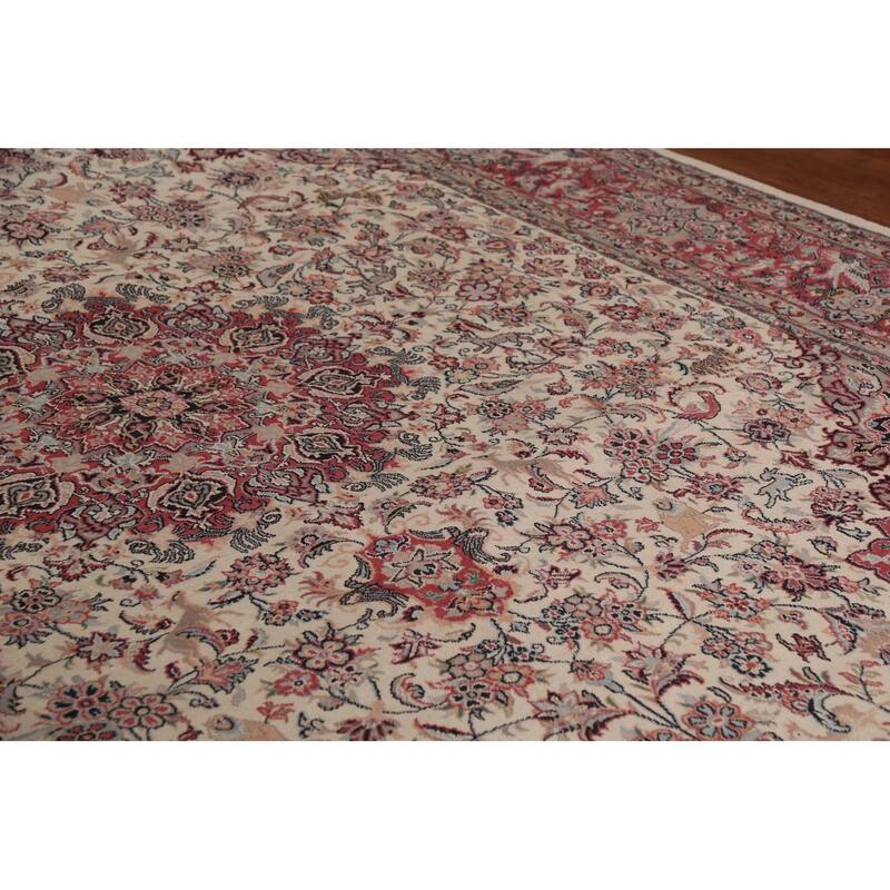 Vegetable Dye Animals Qum Chinese Area Rug Hand-Knotted Wool Carpet - 9'1"x 12'5"