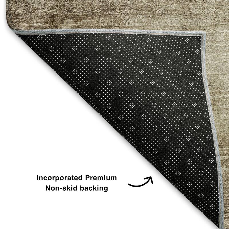 Premium Washable Super Soft Solid Ombre Mayfield Rug