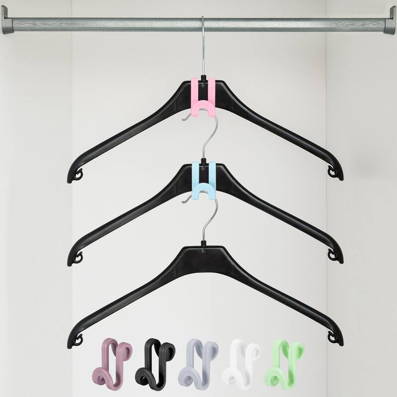 Clothes Hanger Connector Hooks, 30Pcs - ABS Hanger Extender Hooks