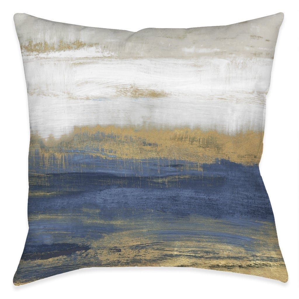 Deep Shades Of Blue Abstract Indoor Pillow