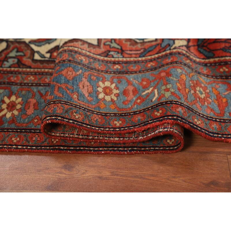 Pre-1900 Antique Sarouk Farahan Persian Rug Hand-Knotted Wool Carpet - 4'3" x 6'2"
