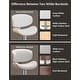 preview thumbnail 20 of 78, Bar Stools Adjustable Height Swivel Faux Leather Armless Barstools