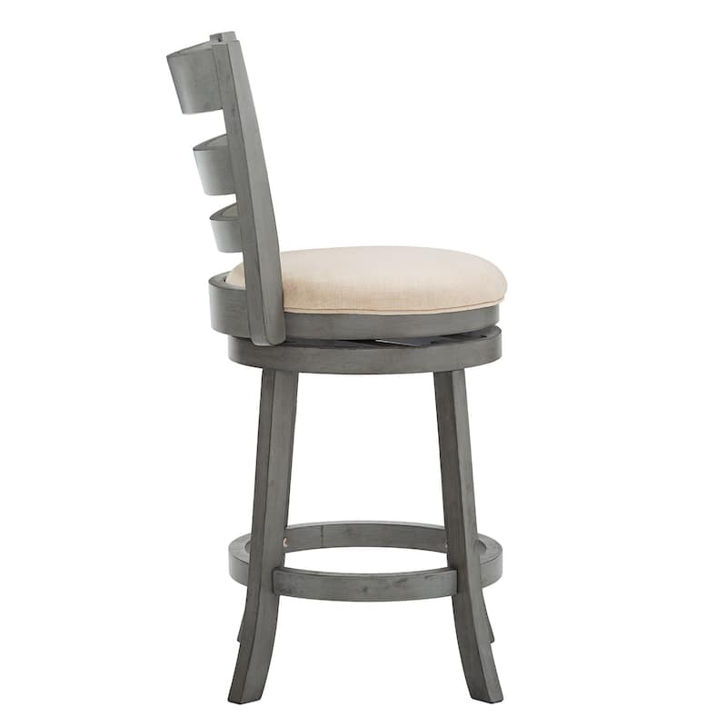 Verona Ladder Back Swivel Counter Height Stool by iNSPIRE Q Classic