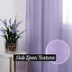 preview thumbnail 13 of 39, Aurora Home Textured Faux Linen Tie Top Curtain Panel Pair - 84" & 96"