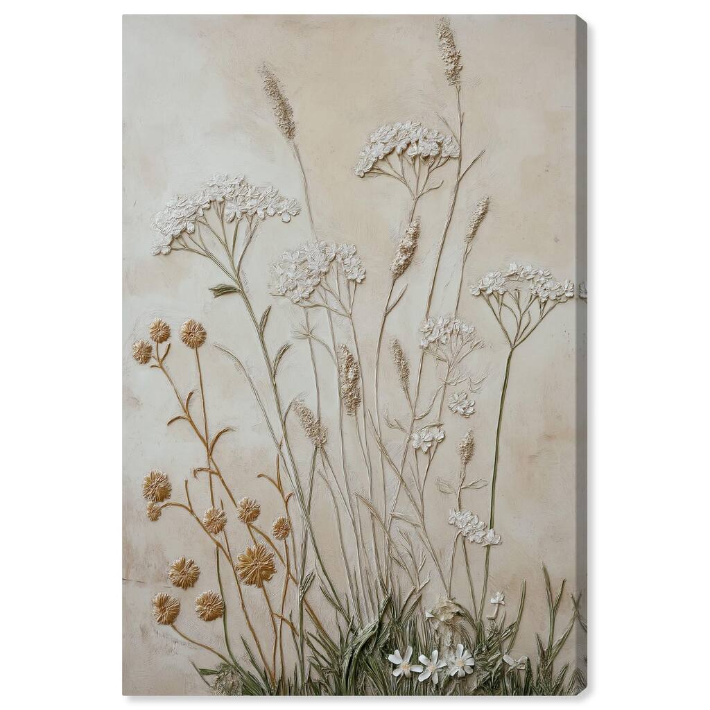 Plaster Petal Panorama Canvas by Art Remedy, Gallery Wrapped