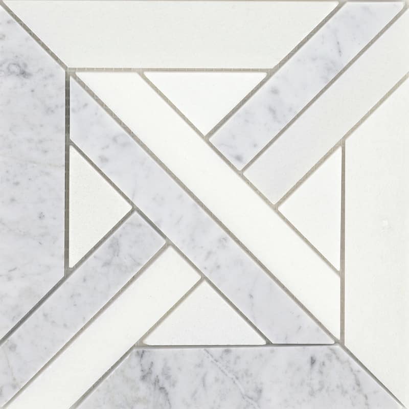 Emser Tile Alluro - 9" x 9" Square Basketweave Mosaic Wall Tile -