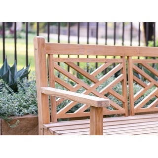 Shop Laurel Outdoor Teak Garden Bench Overstock 31287910