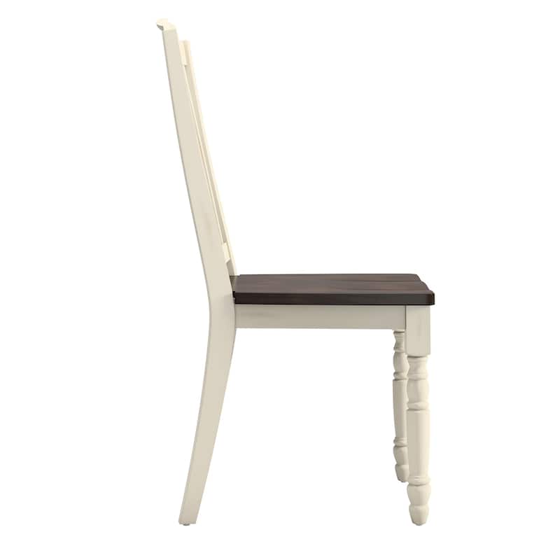 Mackenzie Country Style Two-tone Dining Chairs (Set of 2) by iNSPIRE Q Classic
