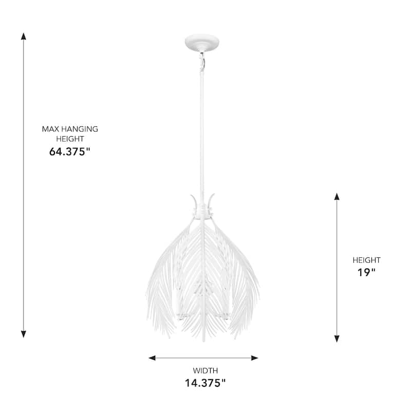 Cay 3-Light Steel Pendant