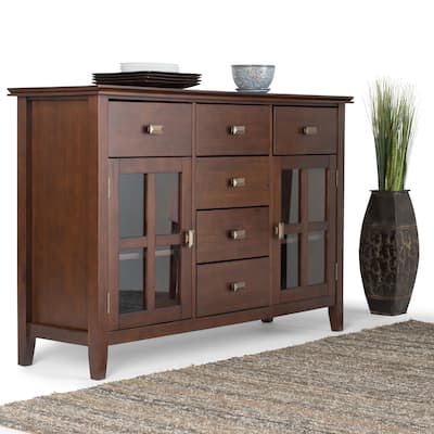 WYNDENHALL Stratford SOLID WOOD 54 inch Wide Sideboard Buffet Credenza - 54 inch Wide