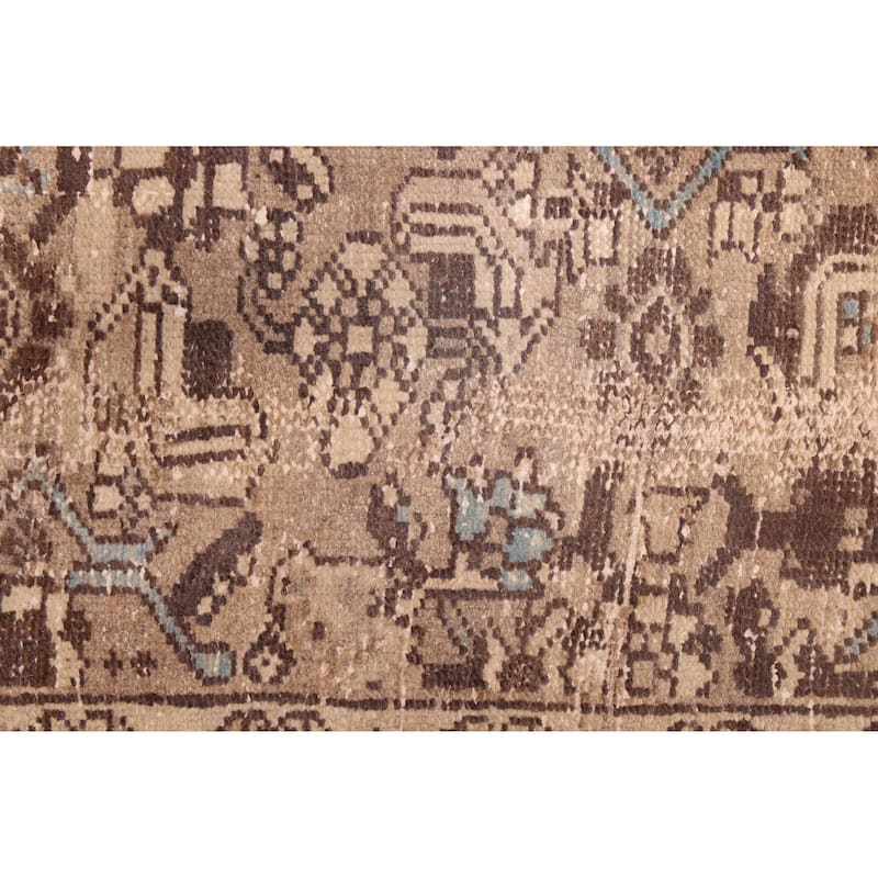 ECARPETGALLERY Hand-knotted Antalya Vintage Tan Wool Rug - 3'3 x 17'1