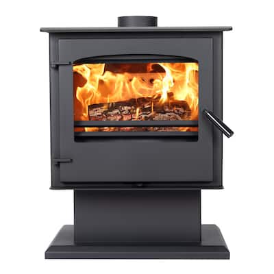 Aoodor Wood Burning Stove, Multi-fuel Stove with Pedestal