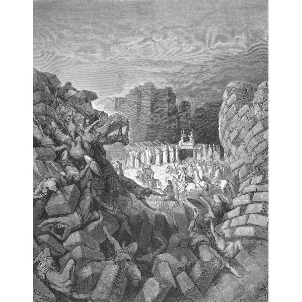 Battle Of Jericho. /Nthe Walls Of Jericho Falling Down (Joshua 620 ...