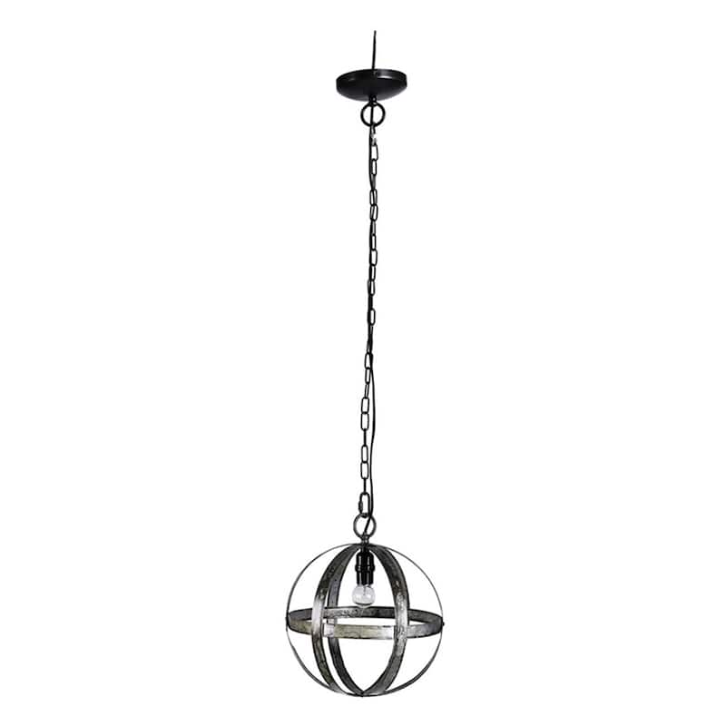 Metal Chandelier, Hanging Light Fixture with Adjustable Chain