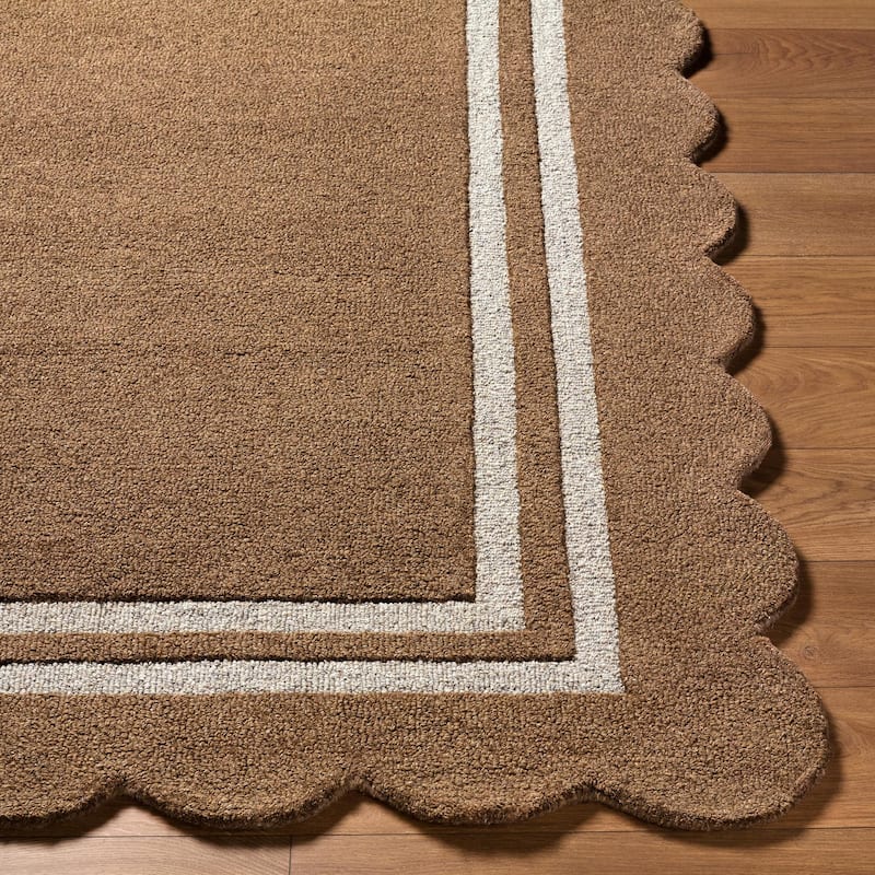Livabliss Scalloped Modern & Contemporary Area Rug