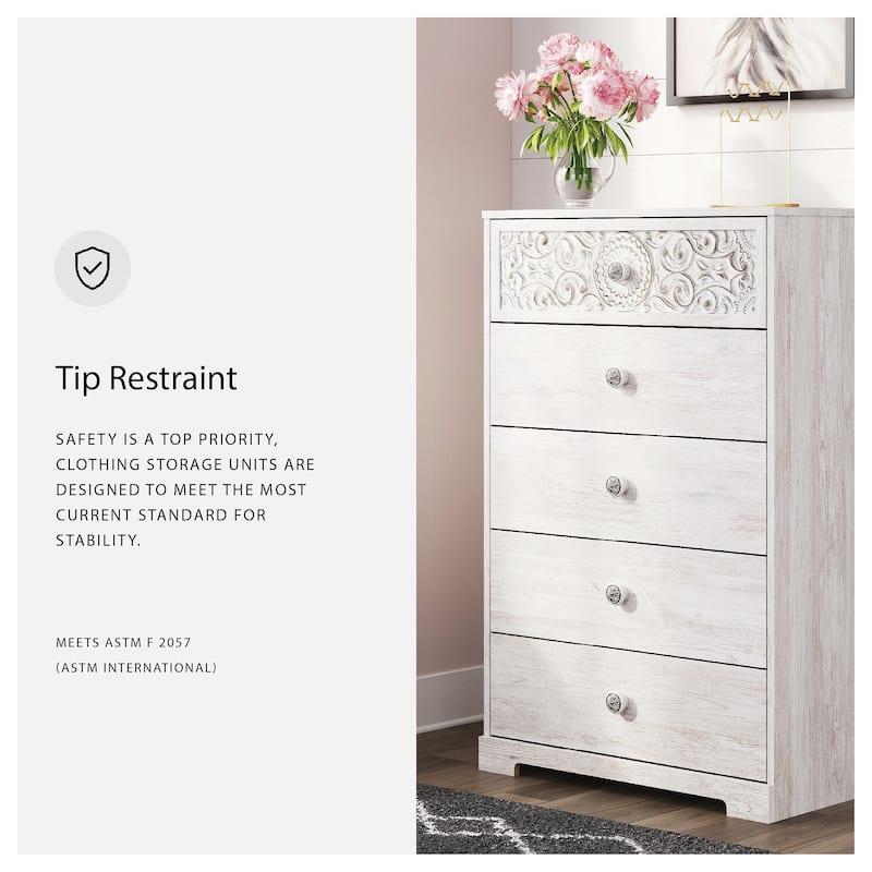 Signature Design by Ashley Paxberry White Dresser