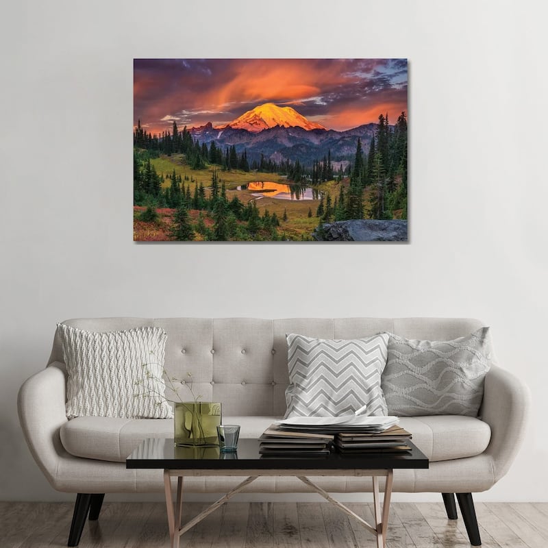 iCanvas "USA, Washington State, Mt. Rainier National Park at sunrise." by Jaynes Gallery Canvas Print - 32x48x1.5