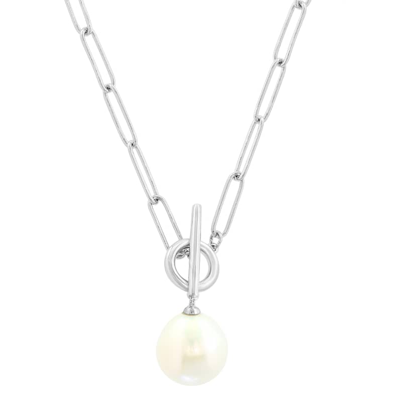 EFFY 925 Silver Fresh Water Pearl Necklace - 18 Inch