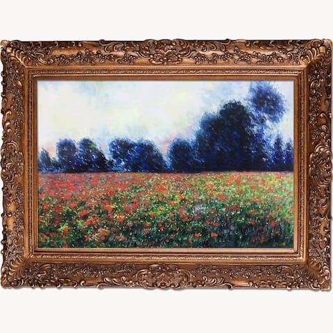 Claude Monet 'Poppies at Giverny' Hand Painted Oil Reproduction