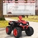 preview thumbnail 2 of 80, Costway 12V Kids 4-Wheeler ATV Quad Ride On Car w/ LED Lights Music - 42''x25.5''x29''(LxWxH)