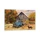 preview thumbnail 1 of 4, iCanvas "Fall Truck And Barn" by Greg & Company Canvas Print