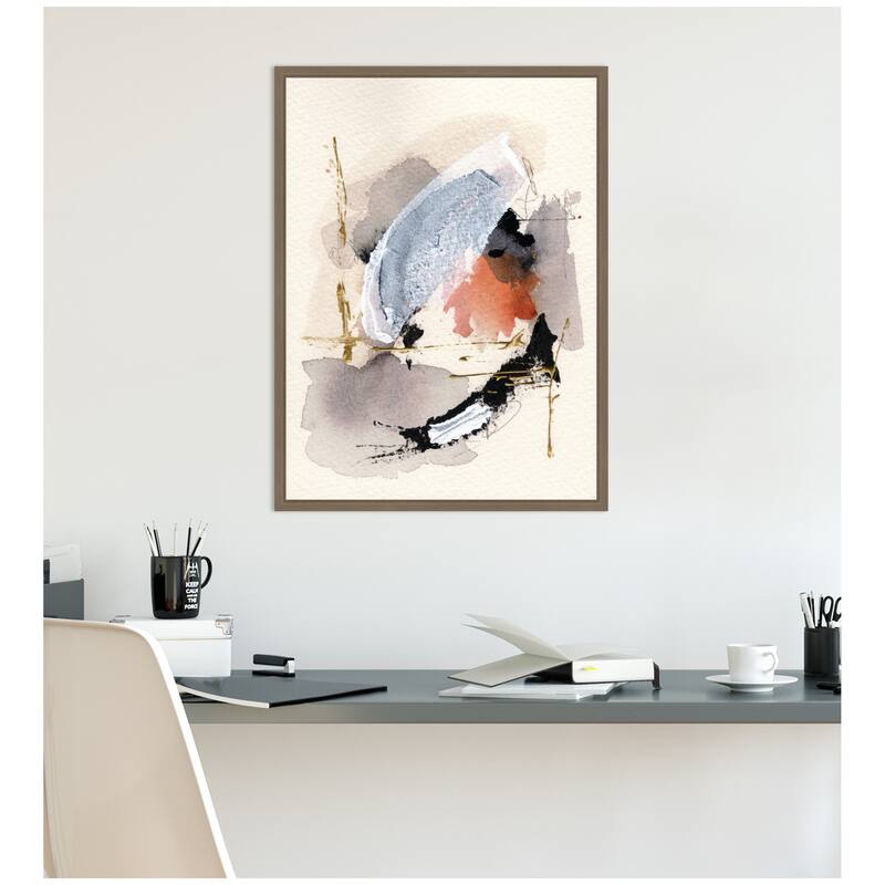 Kate and Laurel Sylvie Urban Wanderer 2 Framed Canvas by Xizhou Xie