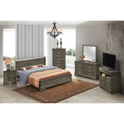 Louis Philippe Full Panel Bed