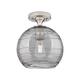Option Satin Nickel / Light Smoke Deco Swirl