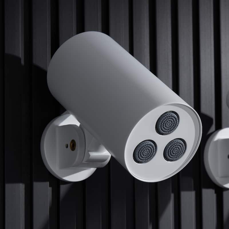 Wall-mounted adjustable showerhead