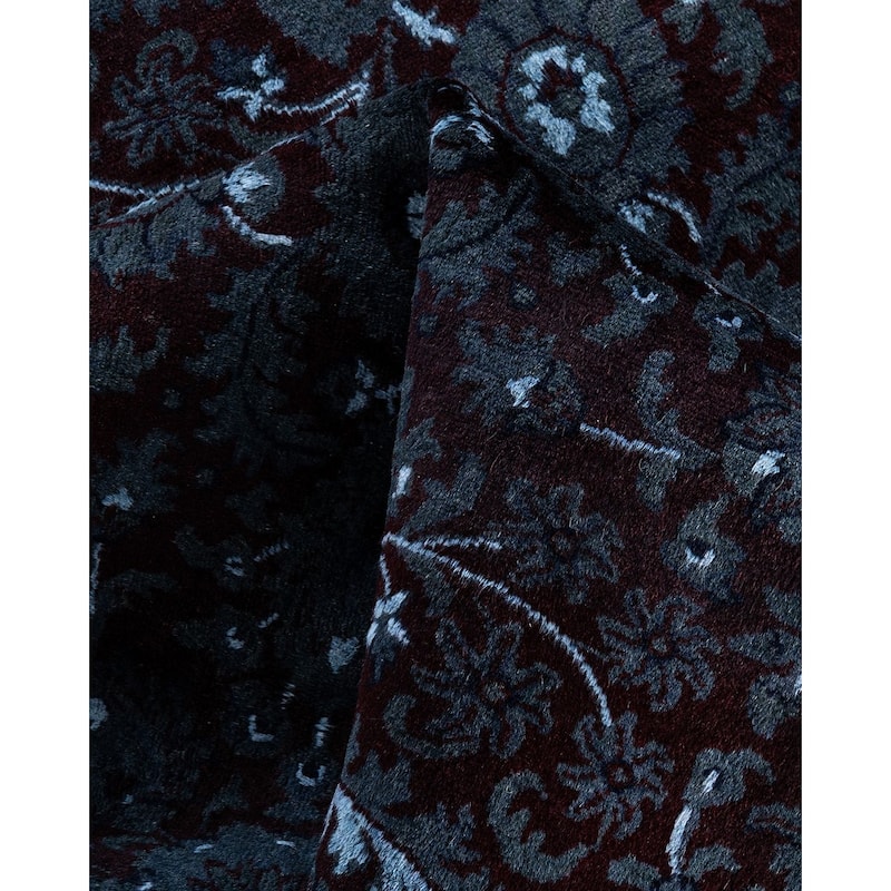 Fine Vibrance One-of-a-Kind Hand-Knotted Area Rug - Gray, 5' 10" x 9' 0" - 5' 10" x 9' 0"