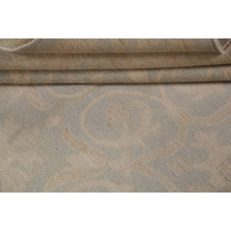 Vegetable Dye Muted Khotan Turkish Oriental Wool Area Rug Hand-knotted - 7'10" x 10'3"