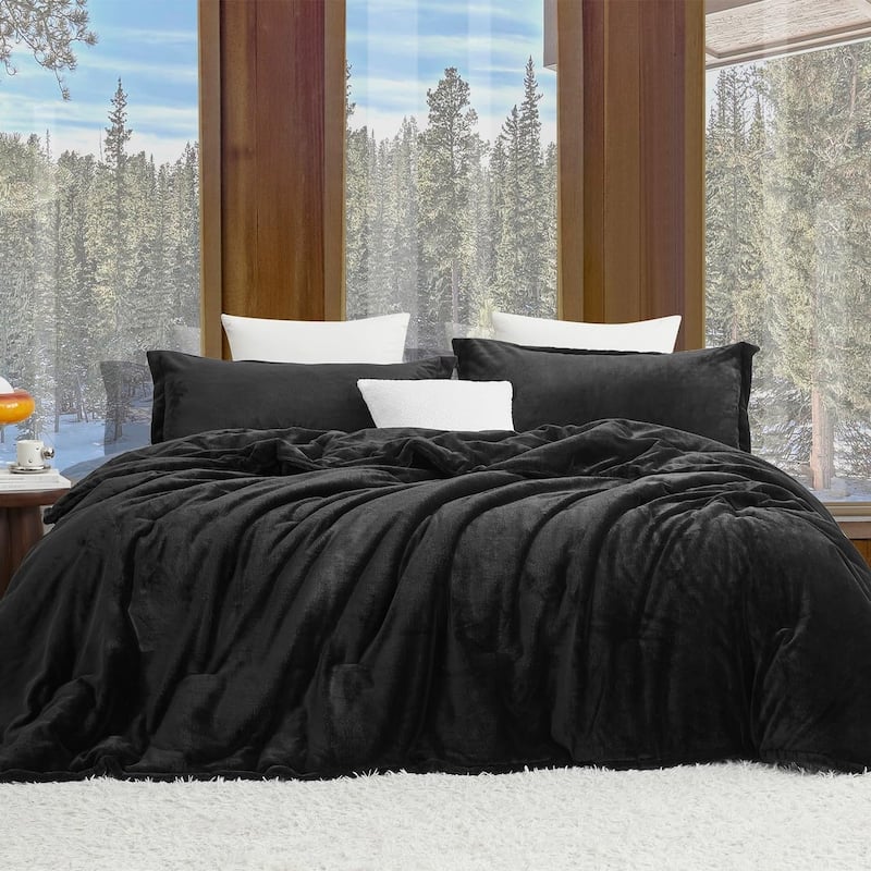 Softer than Soft® - Coma Inducer® Oversized Comforter Set - Black - Twin XL