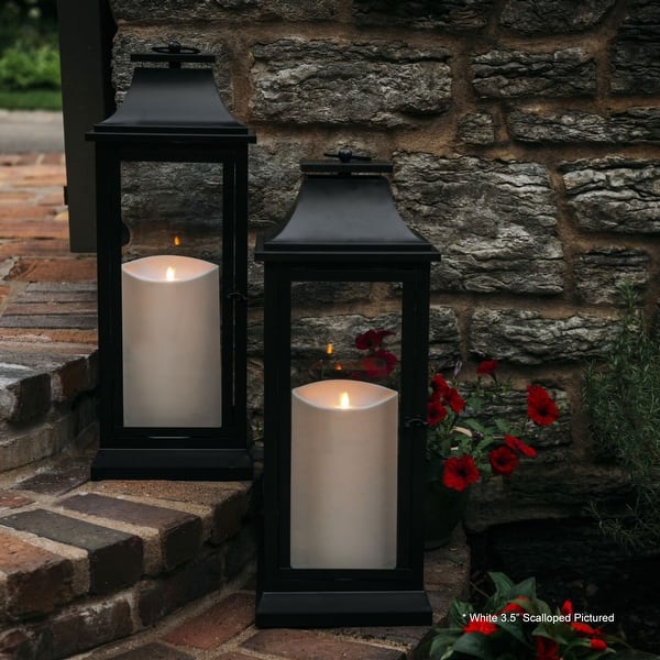 Luminara Indoor/Outdoor 16 Heritage Metal Lantern w/ Pillar 