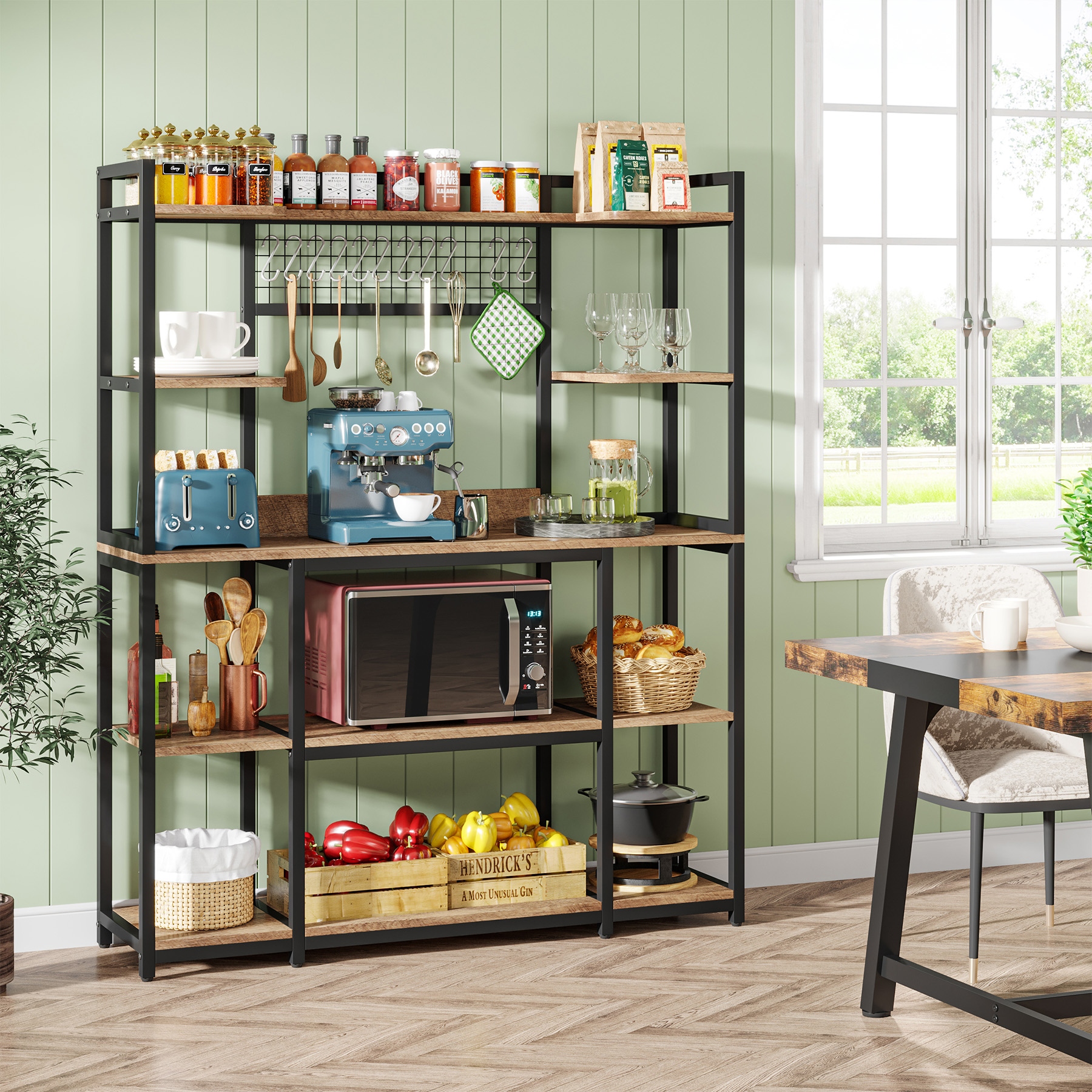 5 Tier Large Kitchen Bakers Rack 55